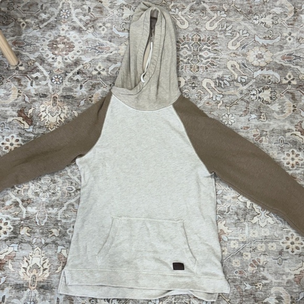 Hollister Beige and Brown Hoodie